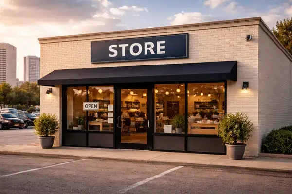 Local comercial pequeño en Houston protegido por la cobertura de la póliza para propietarios de negocios