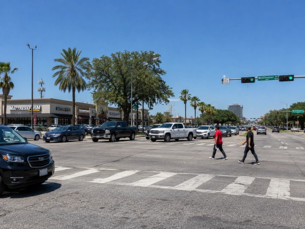 Intersección de Houston que muestra la exposición diaria a riesgos.