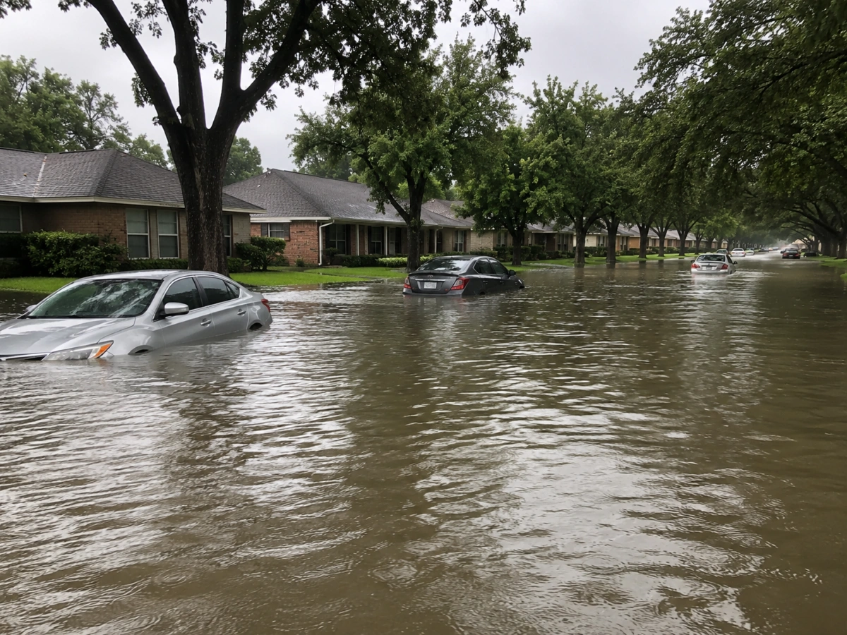 ¿El seguro de auto cubre daños por inundación en Houston?