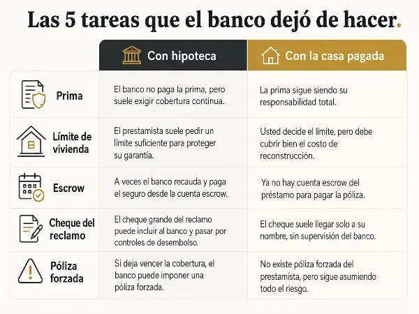 Las 5 tareas del banco que pasan al dueño cuando la casa queda pagada