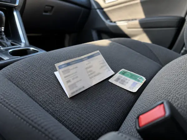 Tarjeta de seguro de auto que cumple con los límites mínimos de Texas