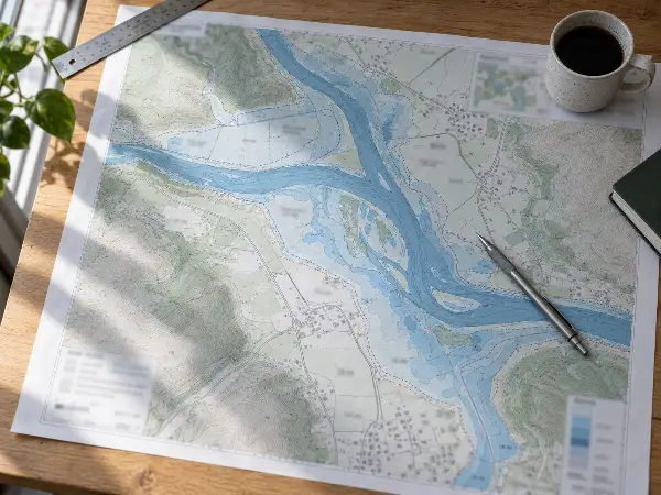 Mapa de llanura de inundación de Harris County en revisión técnica