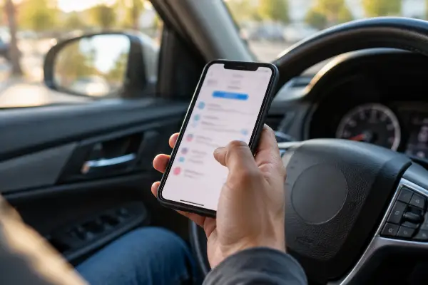 Prueba de seguro en el celular, válida en Texas